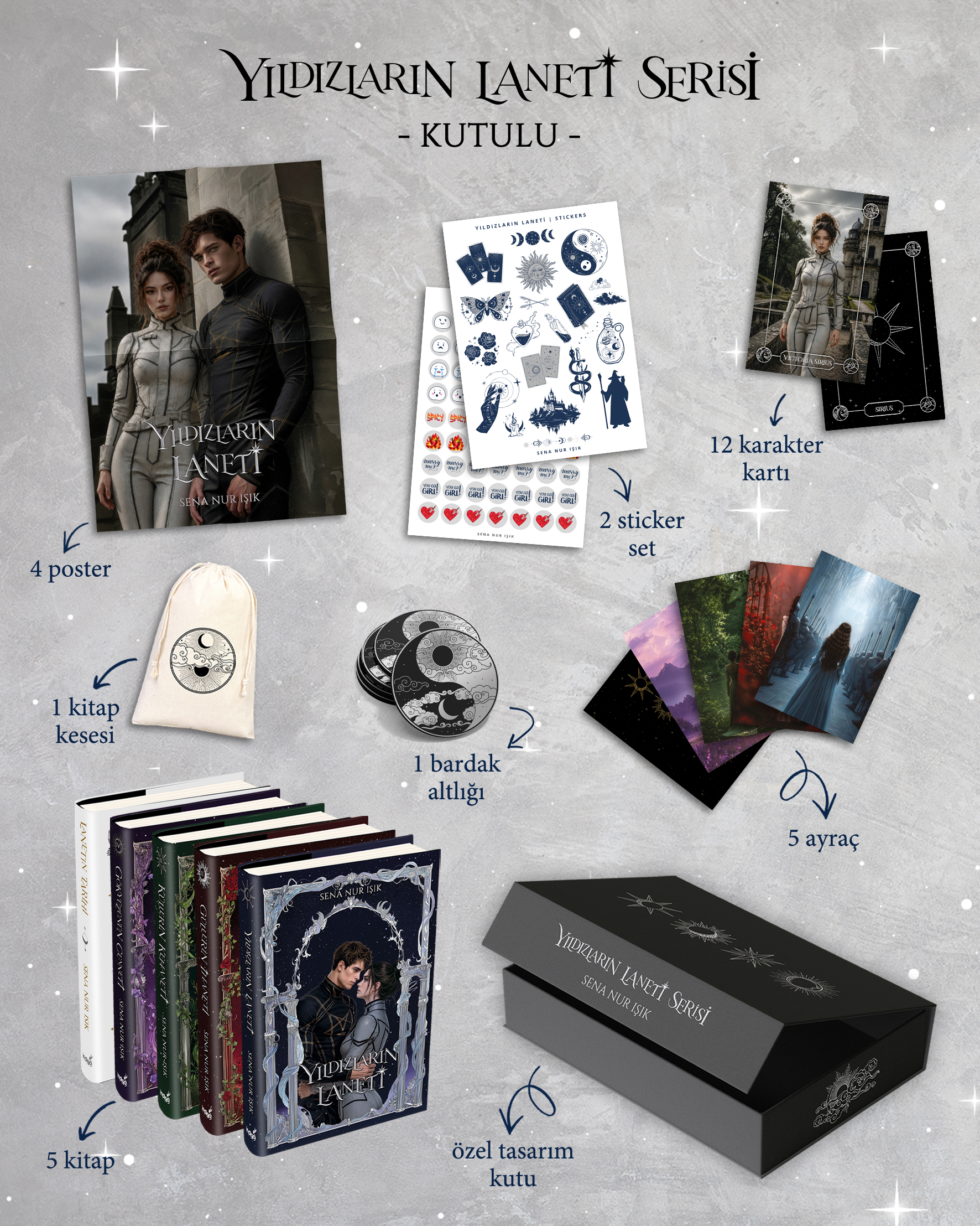 Yıldızların Laneti Serisi — 5 Kitap Takım